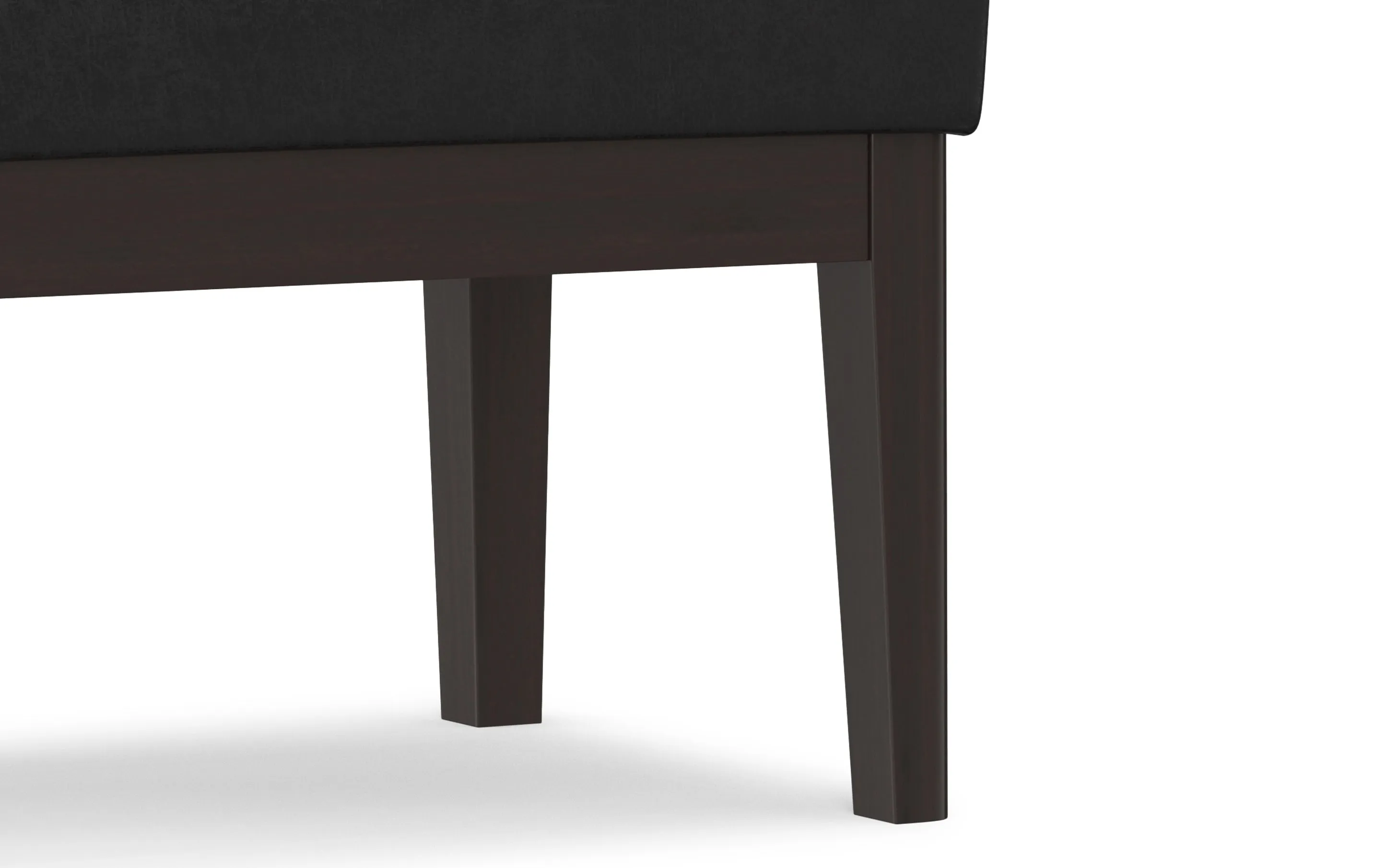 Carlson Small Ottoman Bench Distressed Vegan Leather