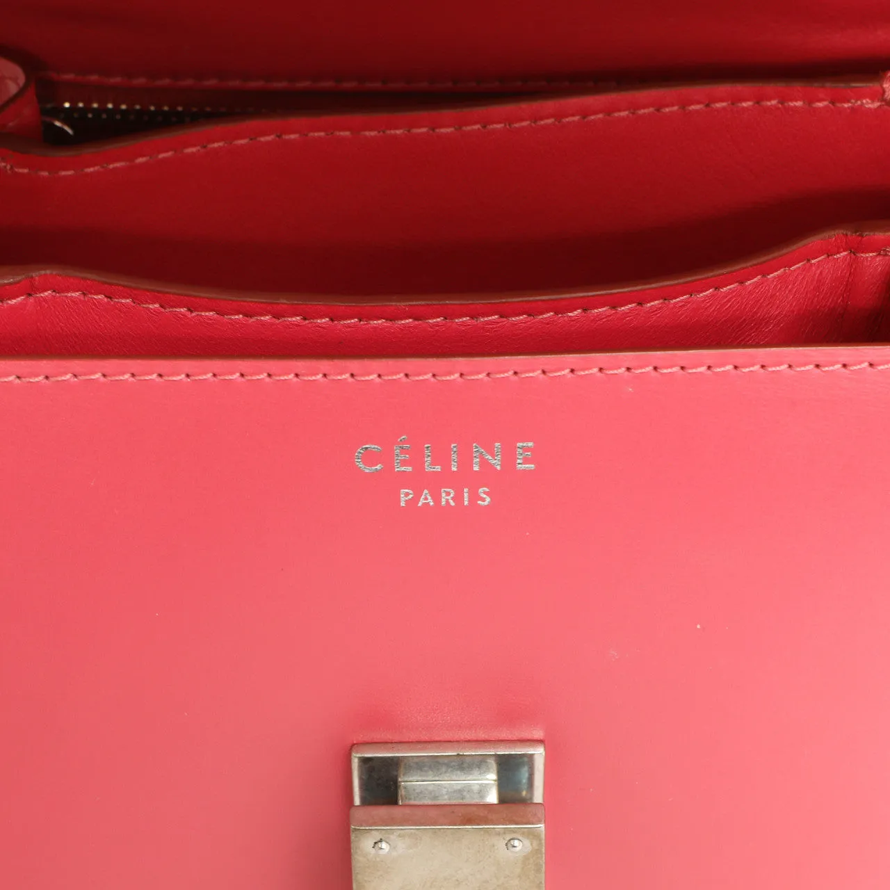 Celine Pink Box Calfskin Small Classic Bag