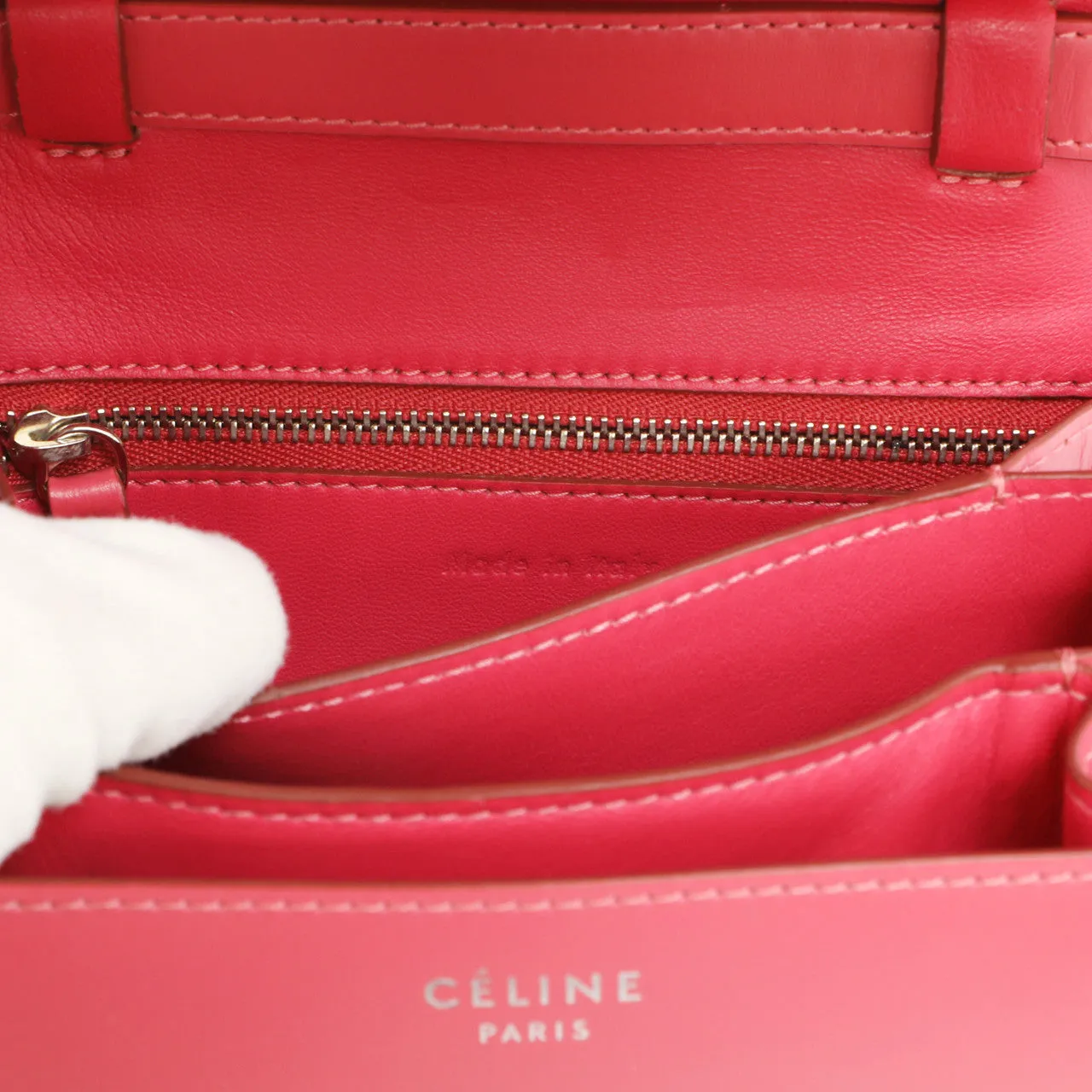 Celine Pink Box Calfskin Small Classic Bag