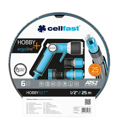 Cellfast Hobby Watering Hose Set With Nozzles 20m