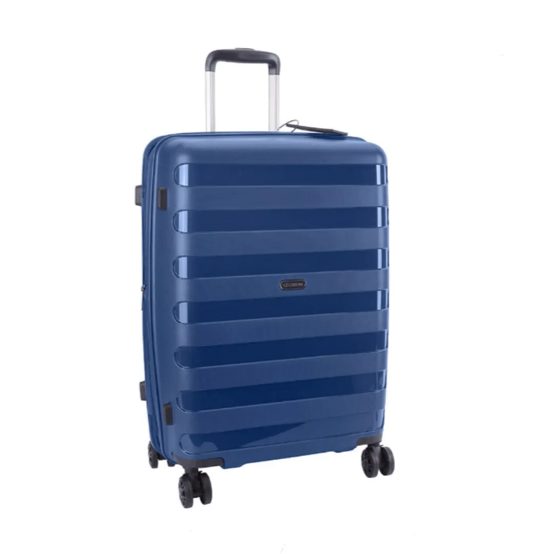 Cellini Sonic 4 Wheel Carry On Trolley Case Midnight Blue