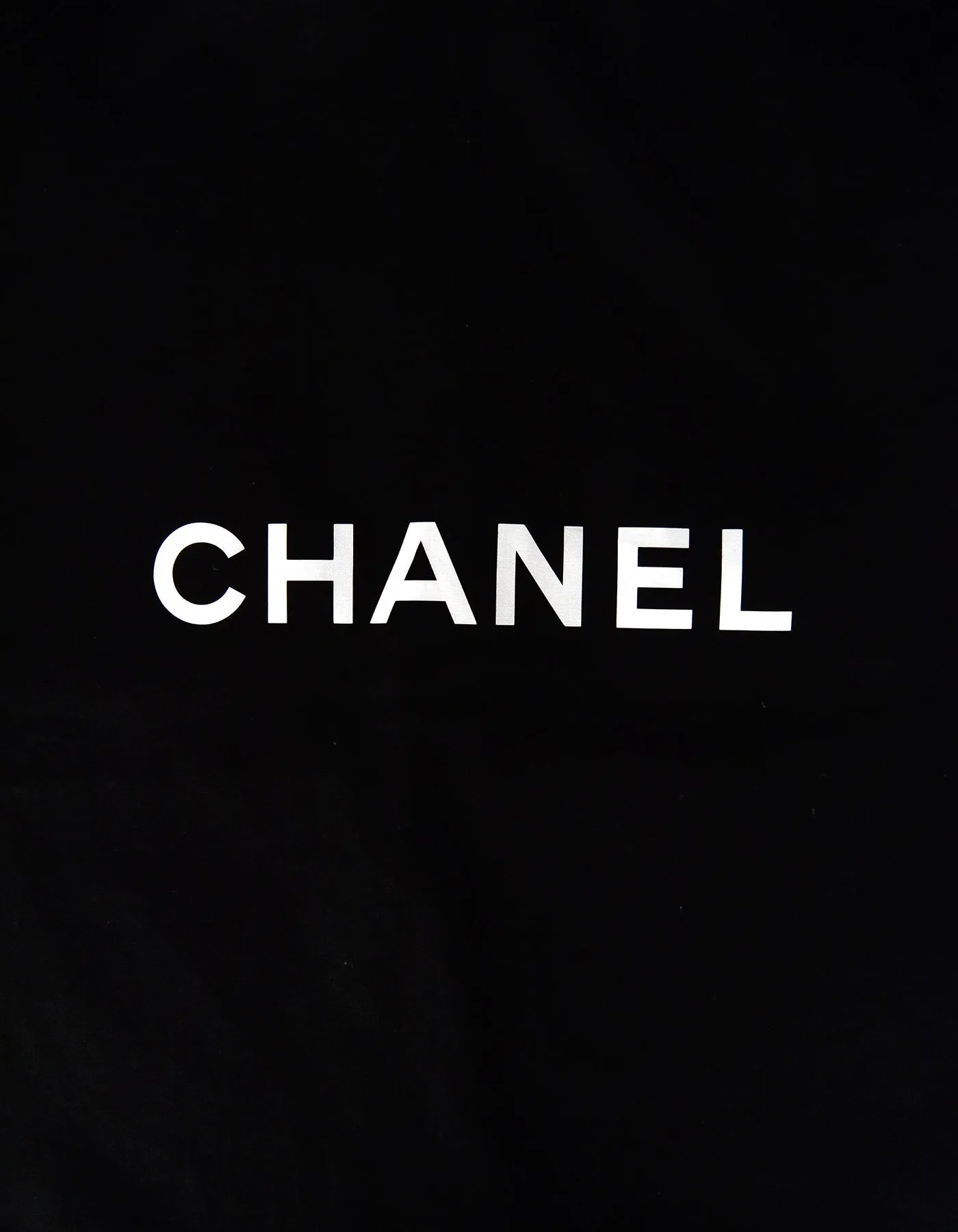 Chanel Black 64" Canvas Garment Bag w/ CC Hanger