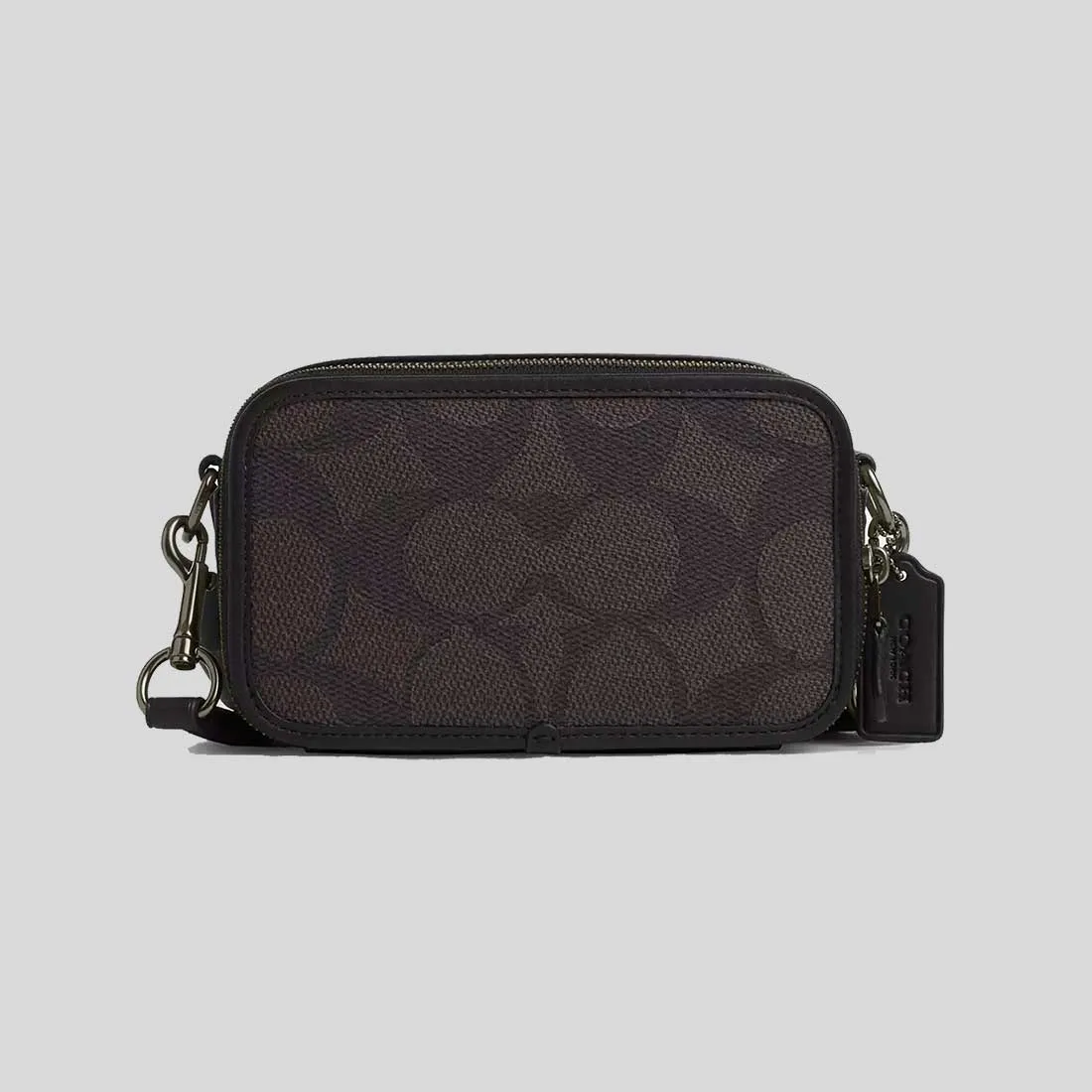 COACH Wyatt Crossbody Bag In Blocked Signature Canvas Walnut/Tan RB-CAB80