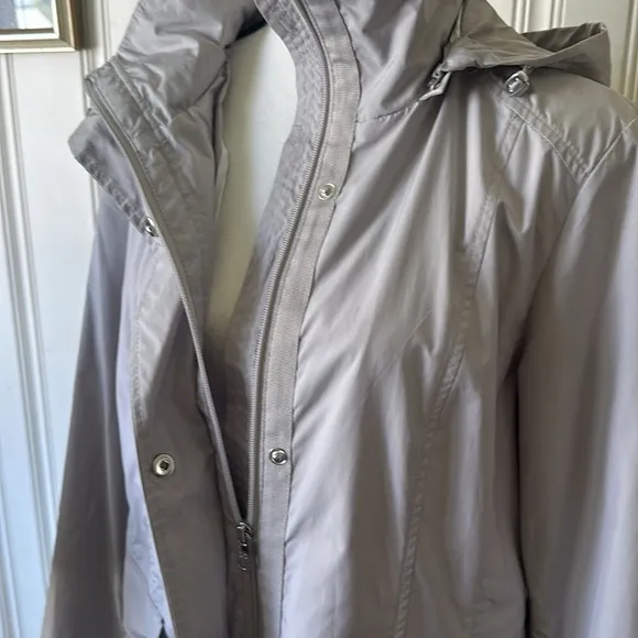 Cole Haan Raincoat Light Grayish/Khaki Size L