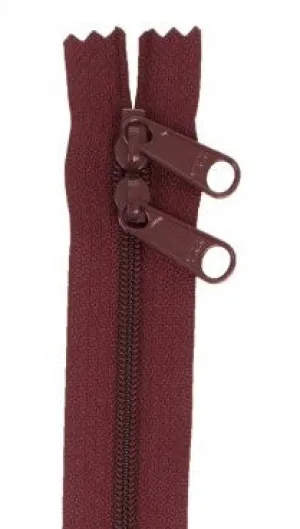 Cranberry 30" Double Pull Zipper