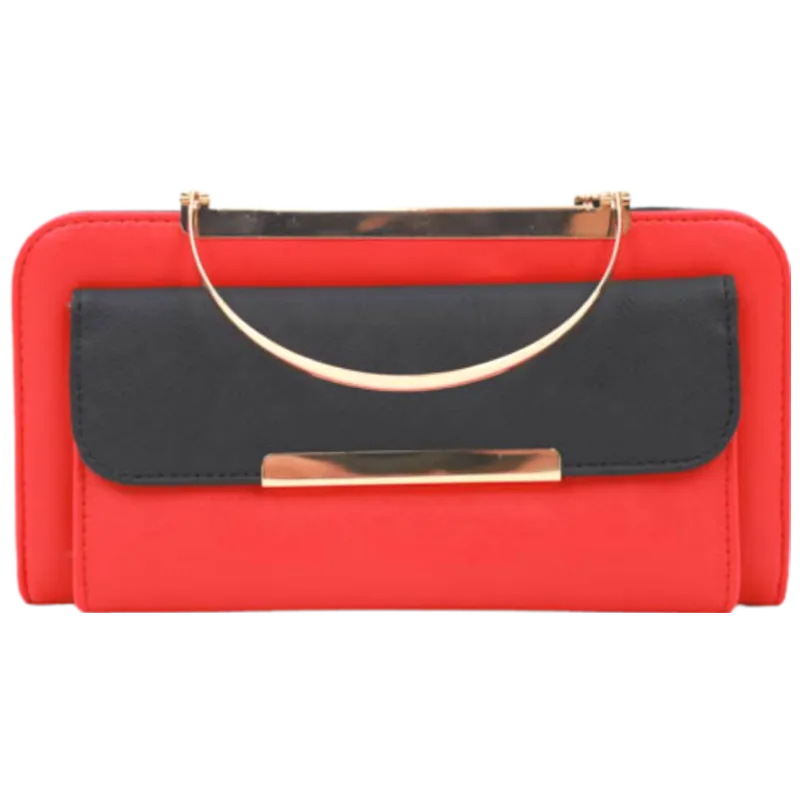 Crossbody Clutch Wallet Bag -Red