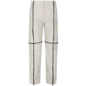Crushed Nylon Detachable Zip Pants (Sage)