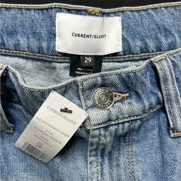 Current/Elliott Women's Blue 'the Aficionado' FrayedNWTSize 29