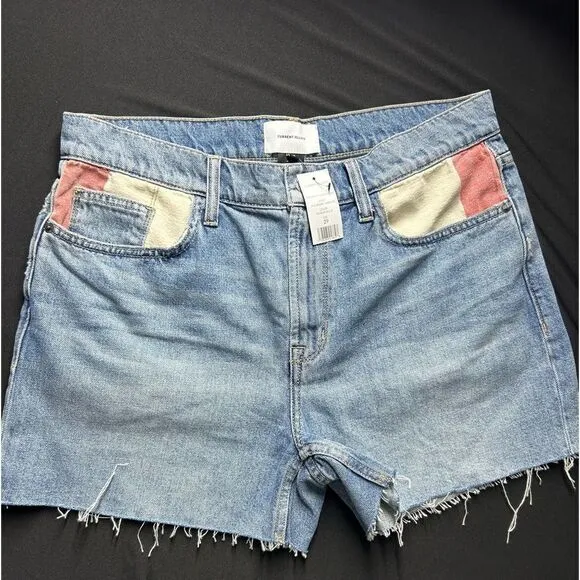 Current/Elliott Women's Blue 'the Aficionado' FrayedNWTSize 29