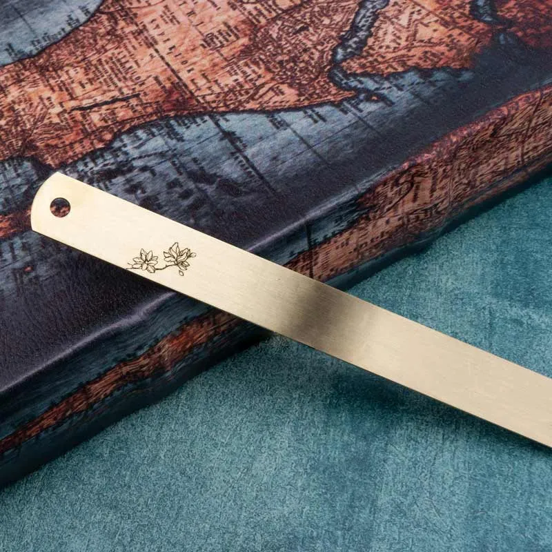 Custom Brass Scale Ruler Personalized Vintage Ruler Metal Multifunctional Ruler