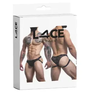 Cut For Men L4CE Jockstrap Capri Black- X-LARGE
