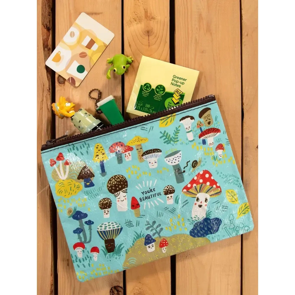 Cute Lil Mushrooms Zipper Pouch