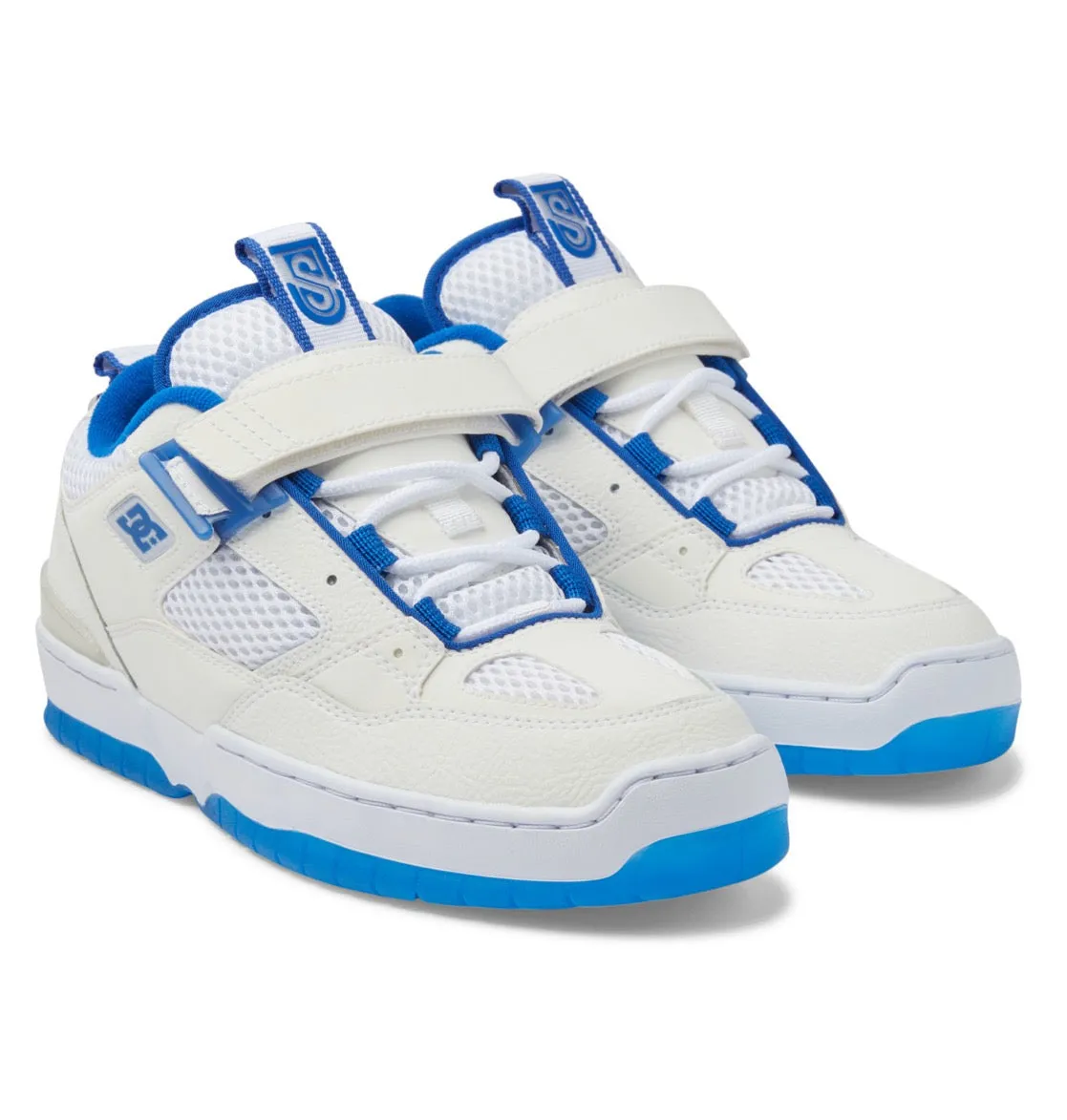 DC SHOES JS 1 WHITE BLUE TRAINERS