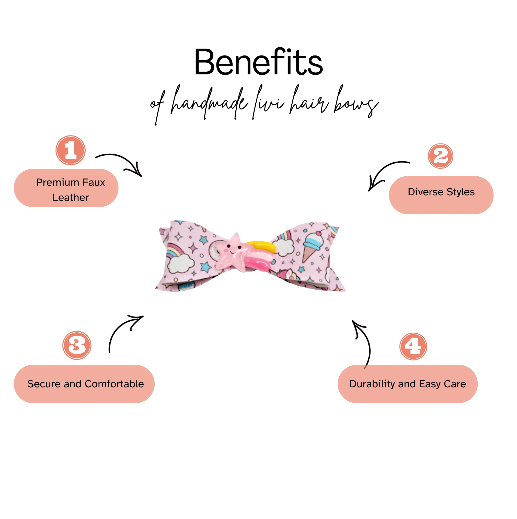 Delightful Doughnut Livi Hair Bows