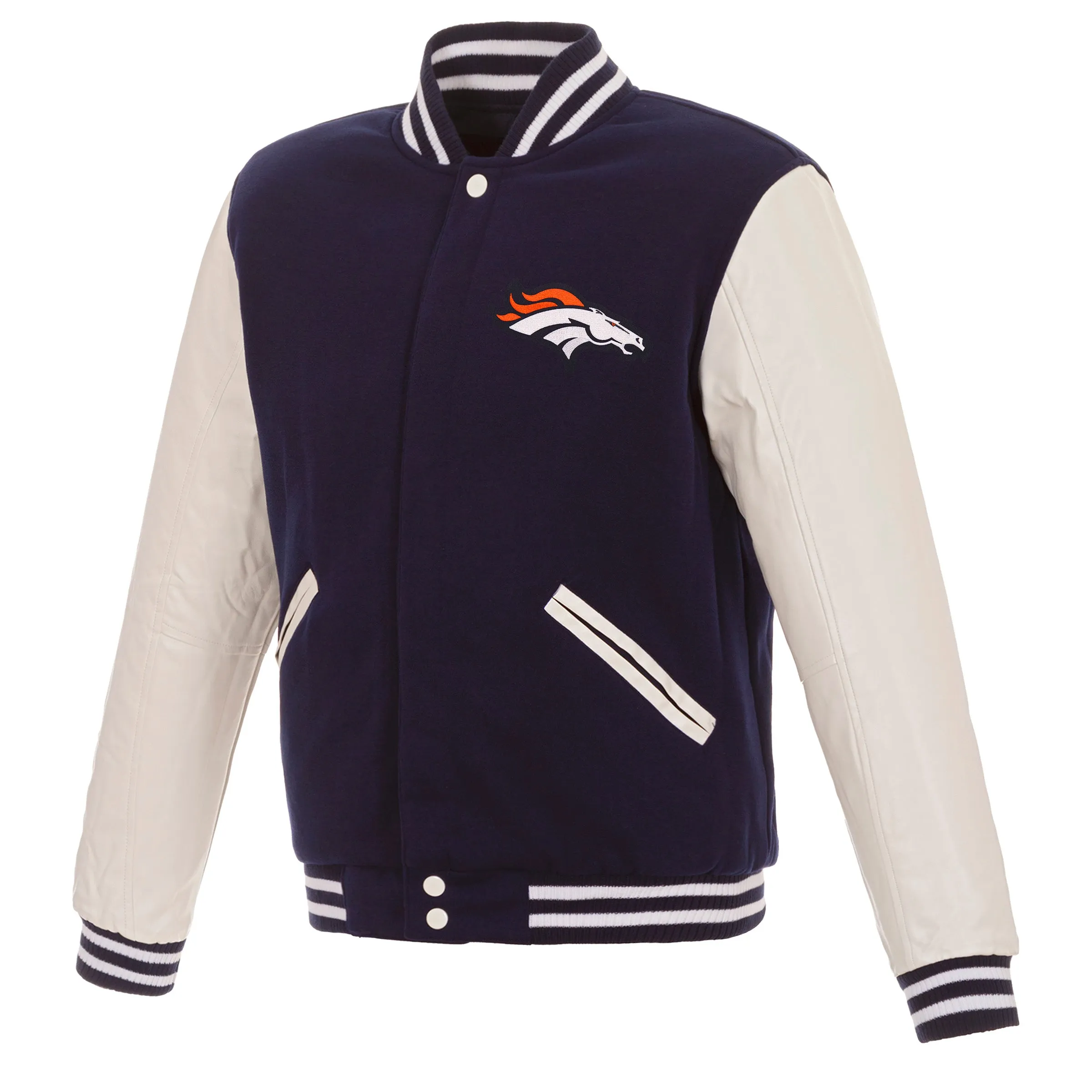 Denver Broncos Reversible Varsity Jacket