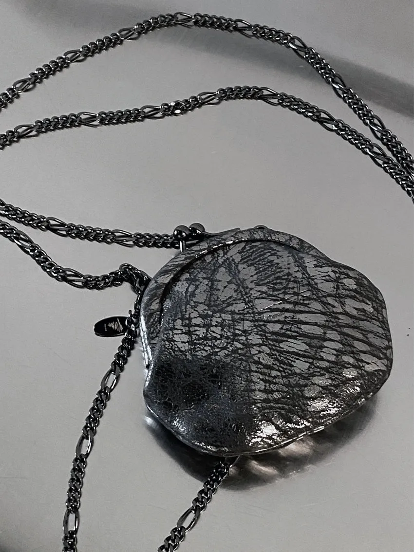 Discord Horse Leather Coin Necklace