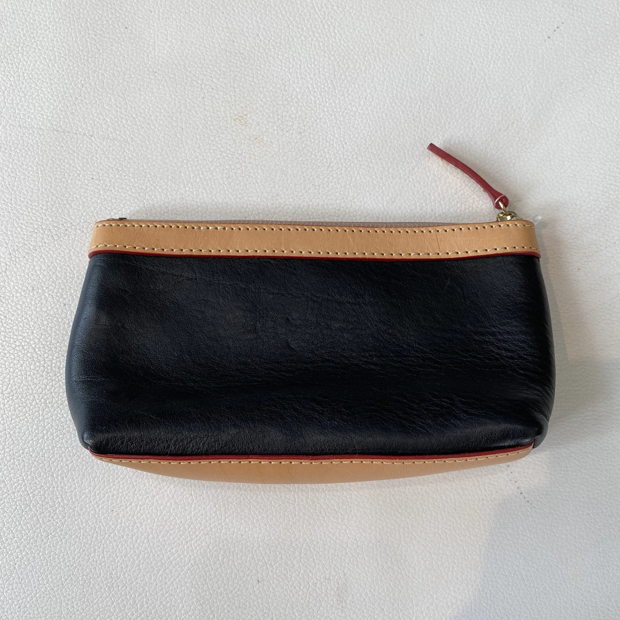 DOONEY & BOURKE Black & Tan Leather Pouch