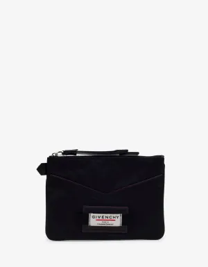 Downtown Black Nylon Pouch