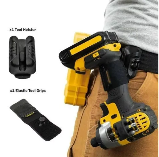 Drill Holder For Belt Multifunctional Drill Clips For Belt Spider Tool Holster Hammer Holster Set Self Locking Quick Draw Belt