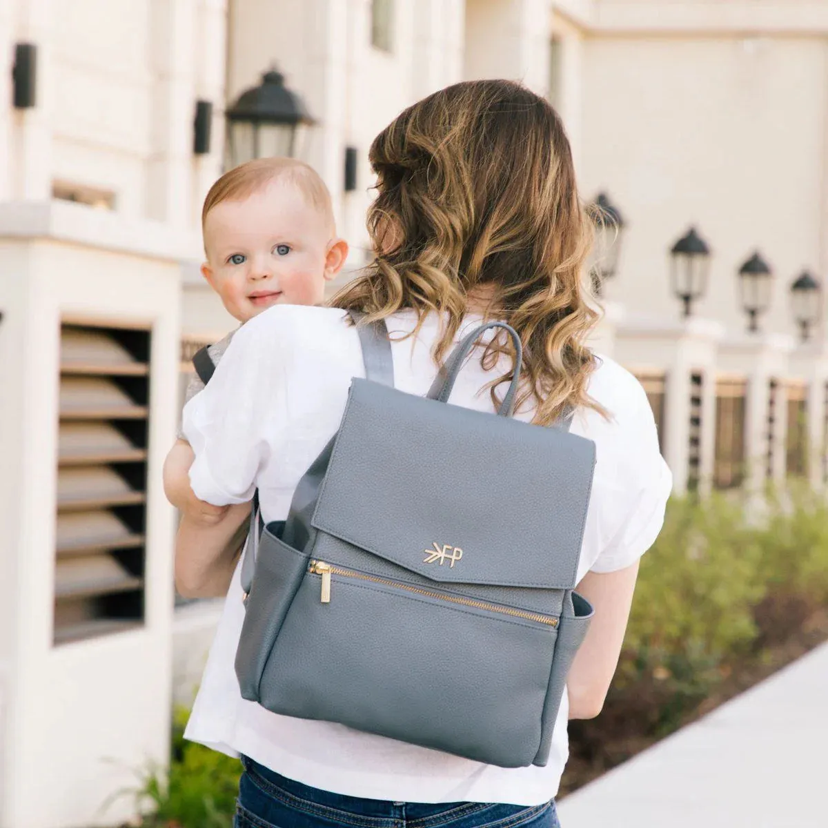 Dusty Blue Mini Classic Bag