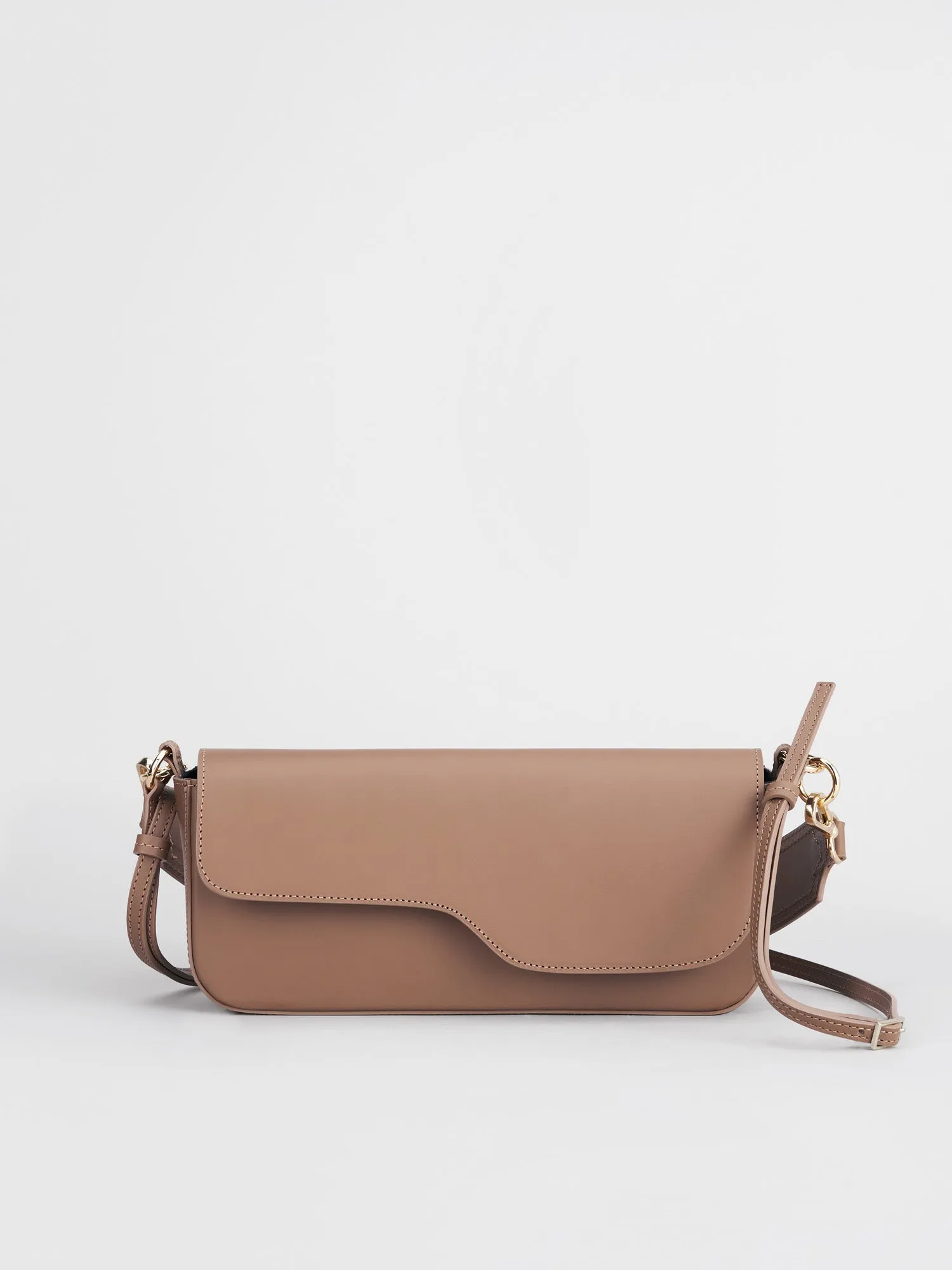 Ercolano Hazelnut Leather Shoulder Bag