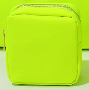 Essentials Nylon Pouch - Neon Yellow