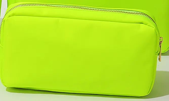 Essentials Nylon Pouch - Neon Yellow