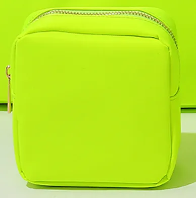 Essentials Nylon Pouch - Neon Yellow
