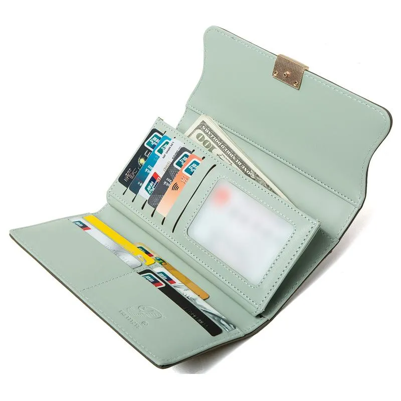 Extended Flower Buckle Multifunctional Wallet
