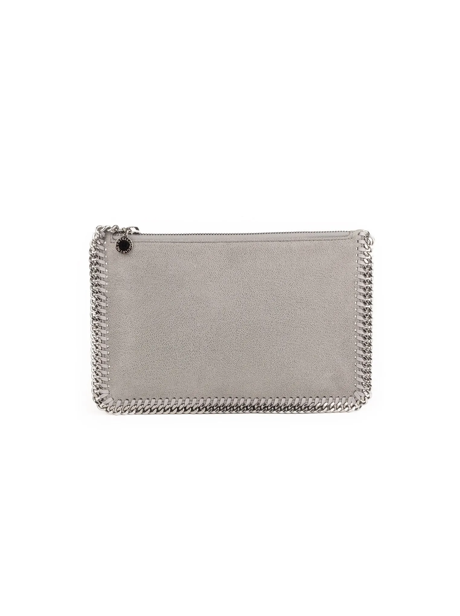 Falabella Shaggy Deer Chain Clutch - Gray / Silver