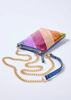 Fancy faux leather phone pouch