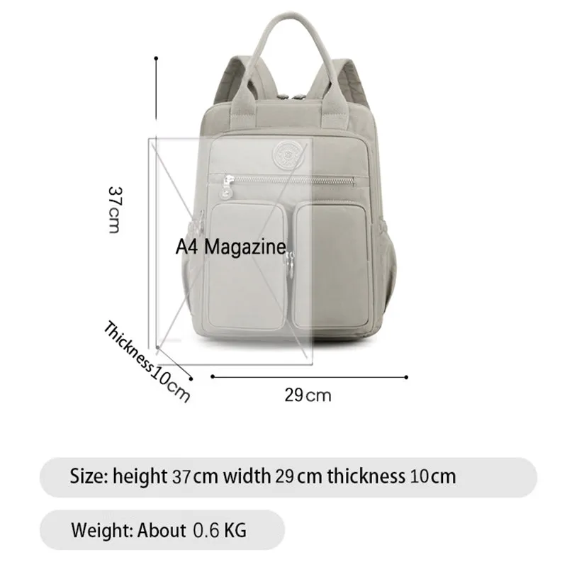 Fashion Woman Waterproof Nylon Lightly Backpack