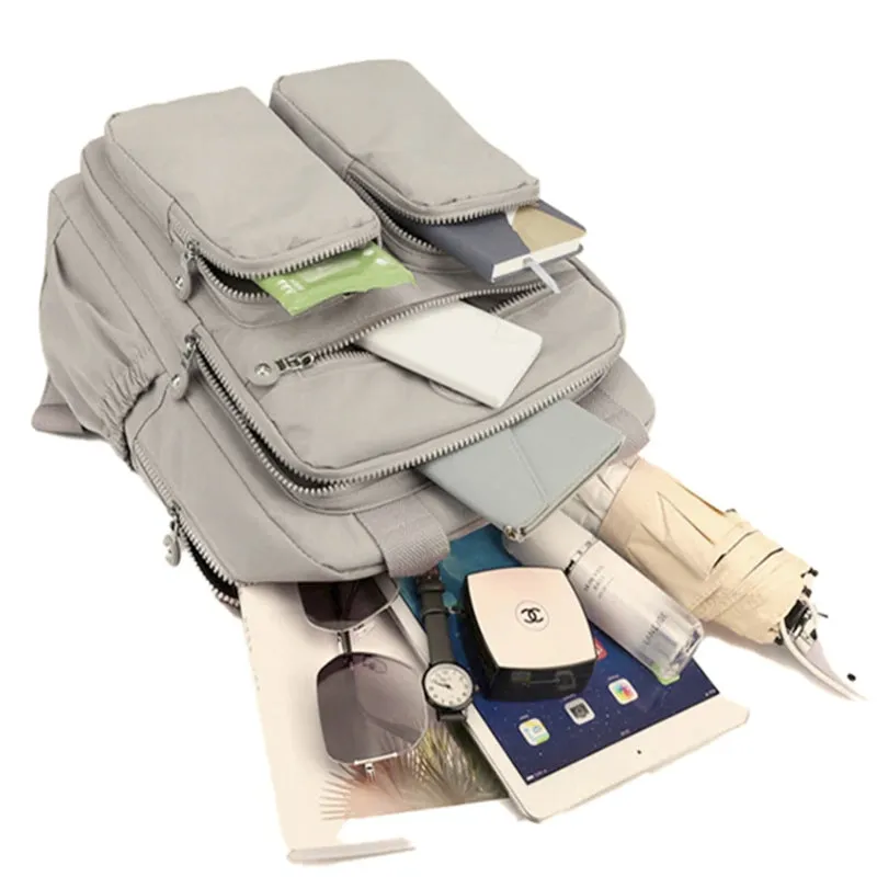 Fashion Woman Waterproof Nylon Lightly Backpack
