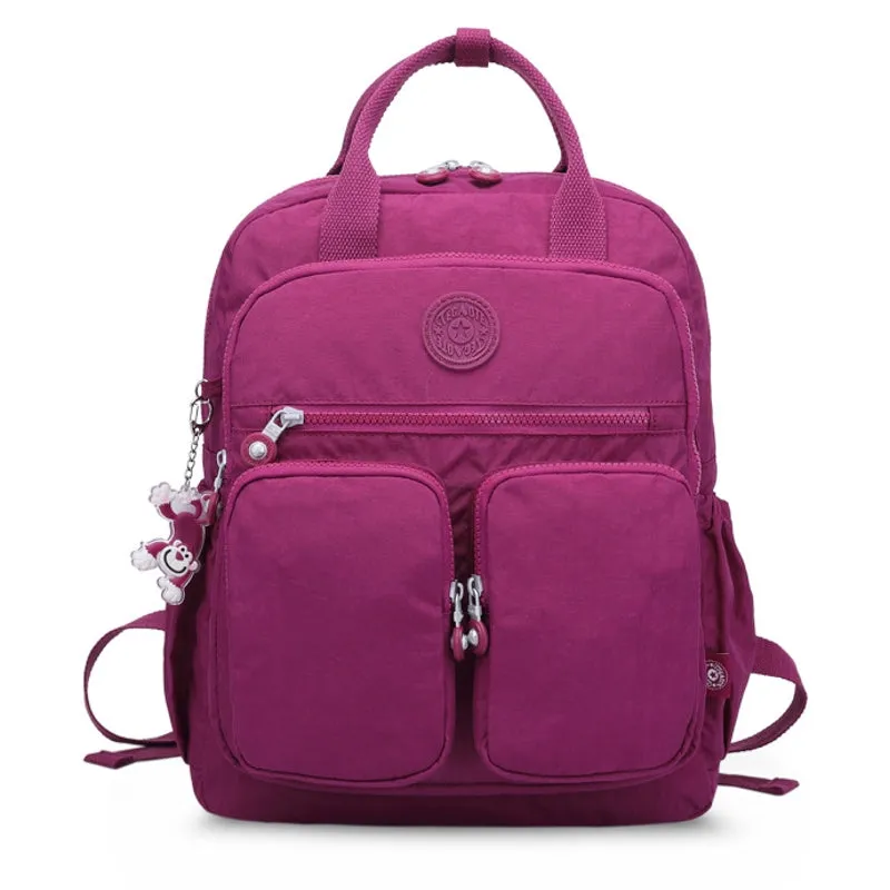 Fashion Woman Waterproof Nylon Lightly Backpack