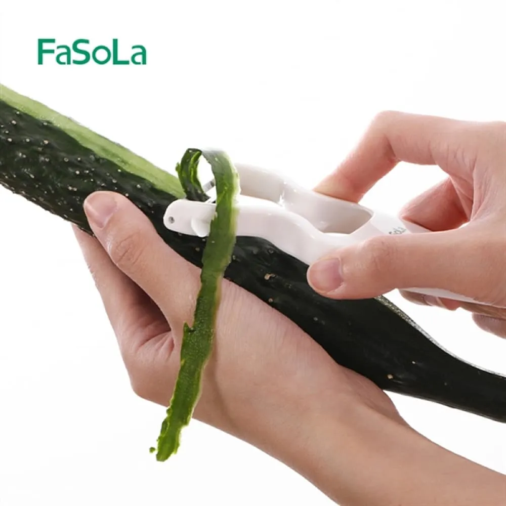 FaSoLa Multifunctional Plastic Peeler - White