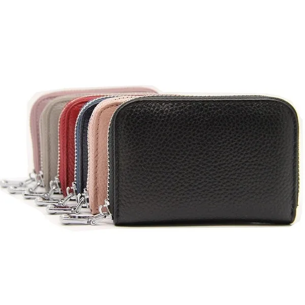 Faux Leather Purse Anti-theft Card Holder High Capacity Multifunction Card Package RFID Protector