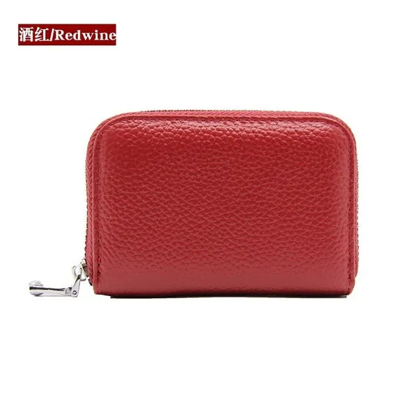 Faux Leather Purse Anti-theft Card Holder High Capacity Multifunction Card Package RFID Protector