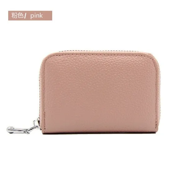 Faux Leather Purse Anti-theft Card Holder High Capacity Multifunction Card Package RFID Protector