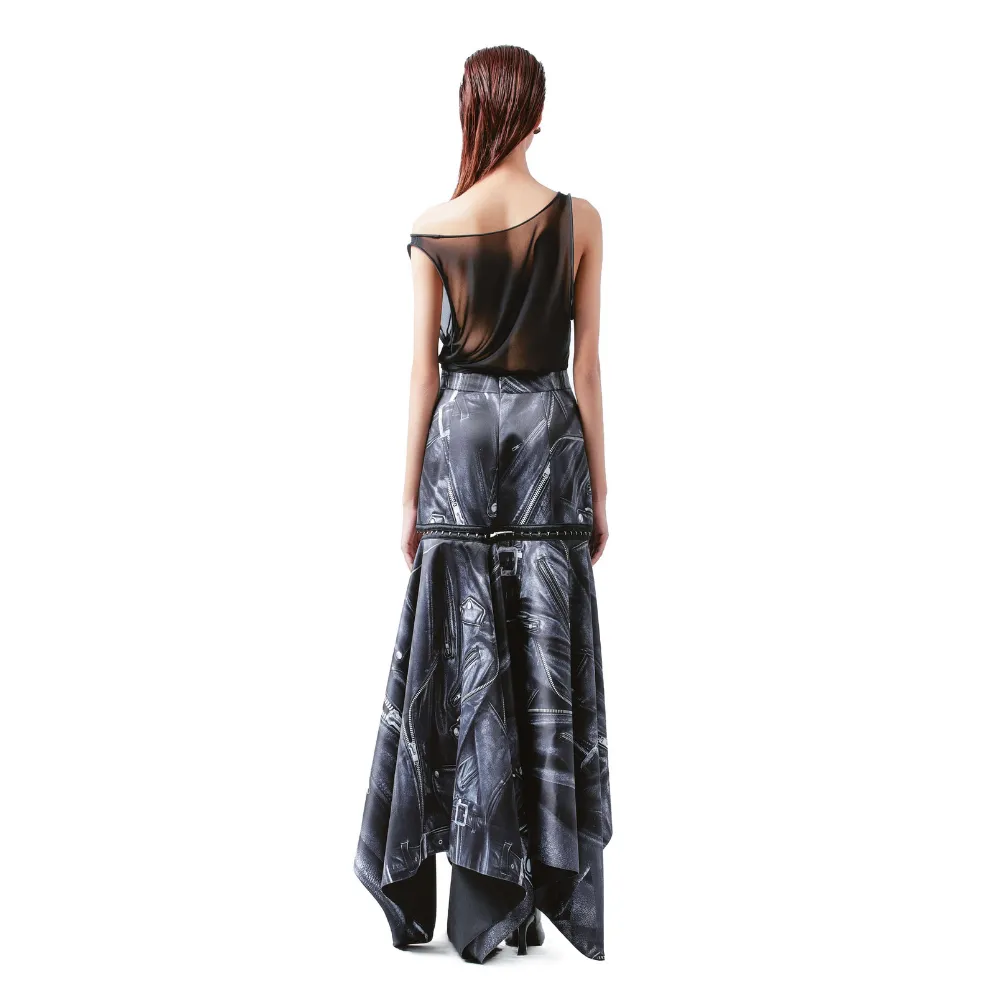 Faux Leather Skirt