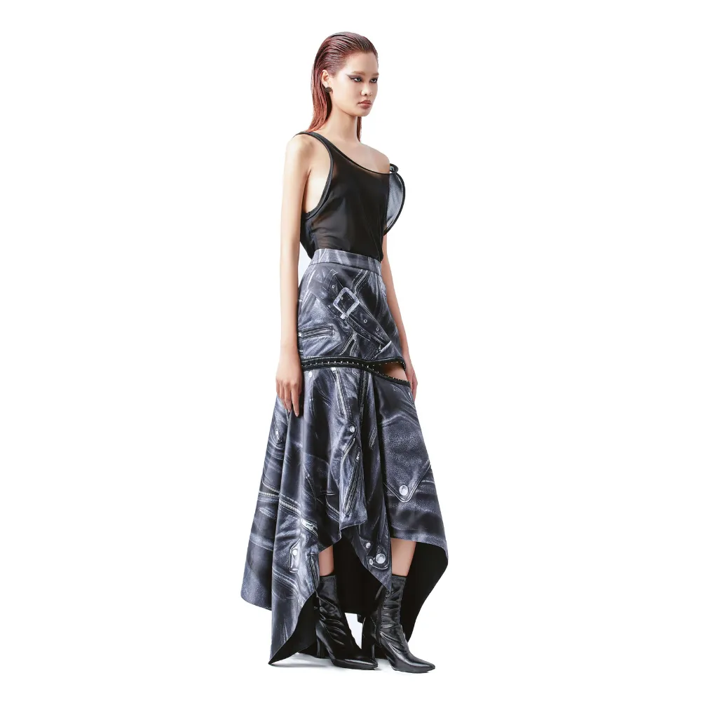 Faux Leather Skirt