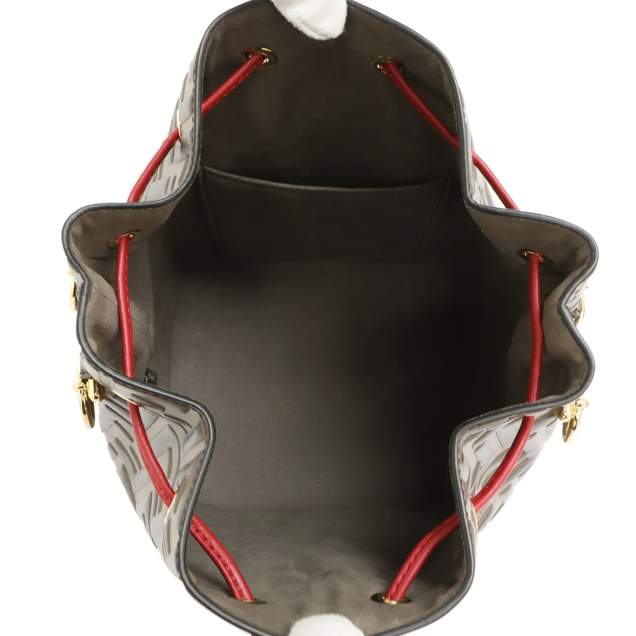Fendi FF 1974 Embossed Calfskin Grande Mon Tresor Bucket Bag