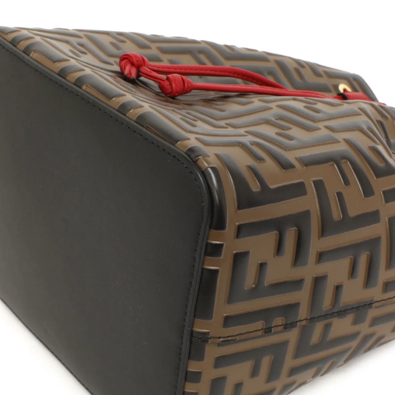 Fendi FF 1974 Embossed Calfskin Grande Mon Tresor Bucket Bag