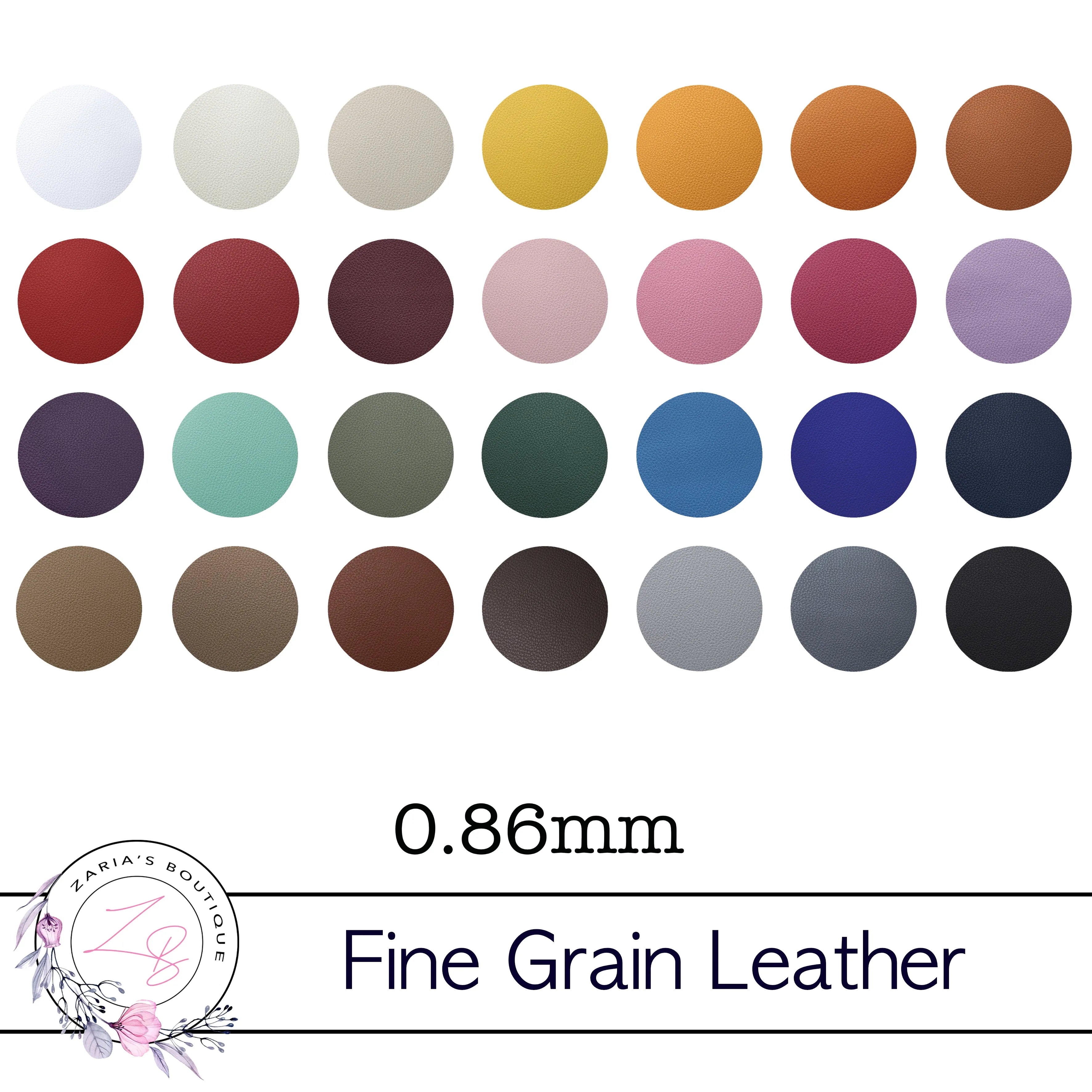 Fine Grain 0.86 - 1.00mm Thick Ethical Vegan Litchi Faux Leather