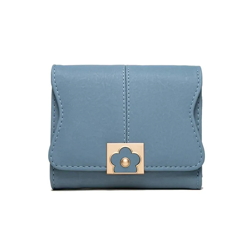 Flower Buckle Multifunctional Wallet