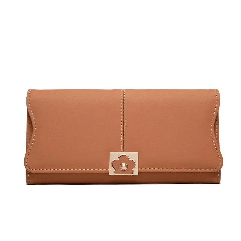 Flower Buckle Multifunctional Wallet