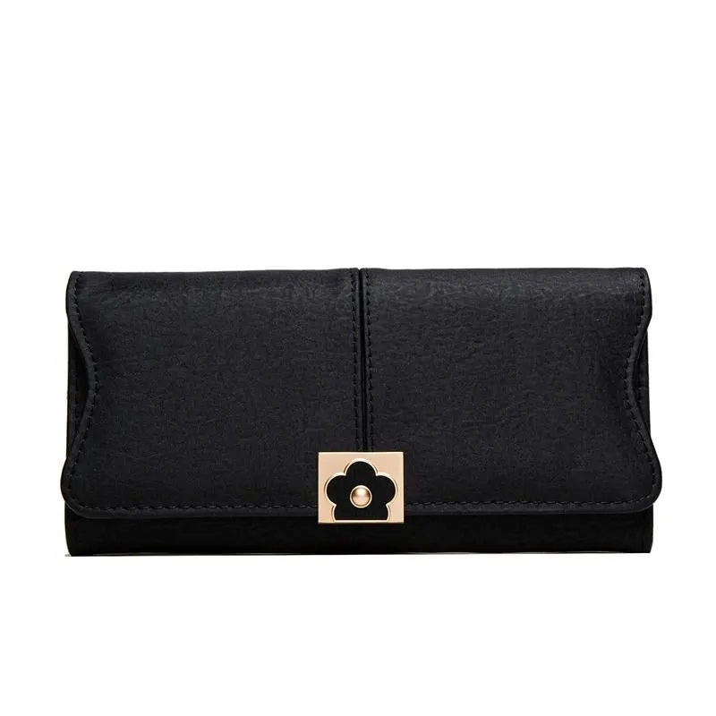 Flower Buckle Multifunctional Wallet