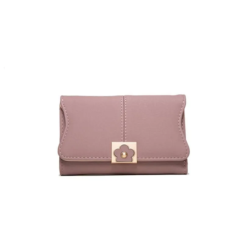 Flower Buckle Multifunctional Wallet