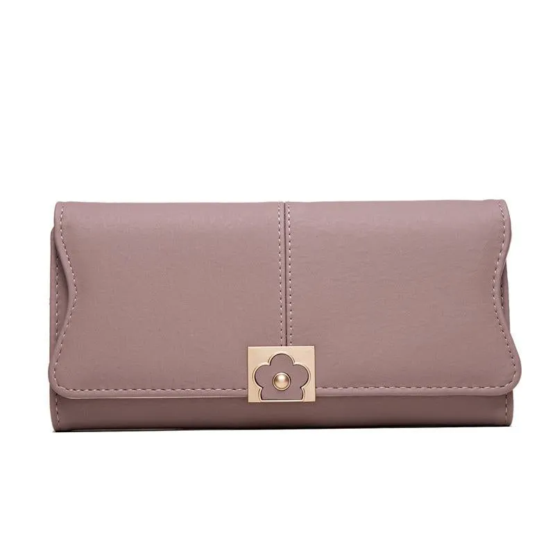 Flower Buckle Multifunctional Wallet