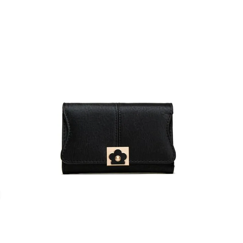 Flower Buckle Multifunctional Wallet