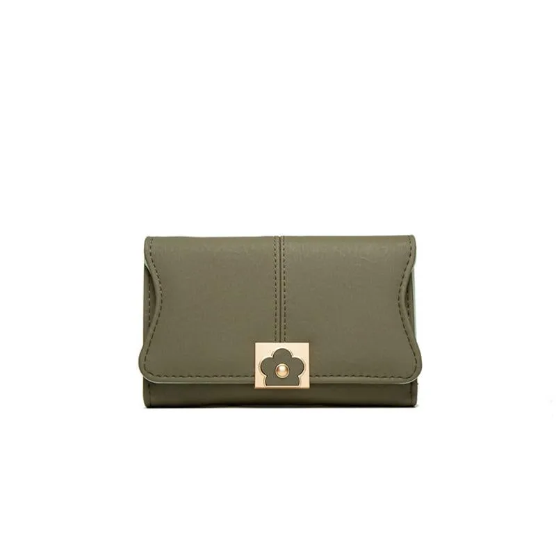 Flower Buckle Multifunctional Wallet